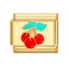 Charm Cherries Gold from Italian Bracelet