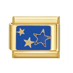 Charm Stars Gold by Italian Bracelet