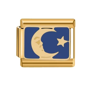 Charm Moon Gold from Italian Bracelet