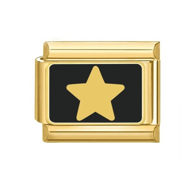 Charm Gold Star Gold from Italian Bracelet