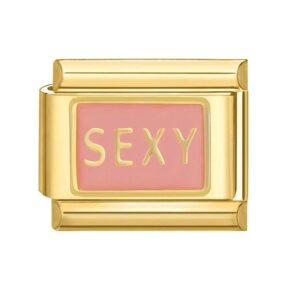 Charm Sexy Pink Gold by Italian Bracelet