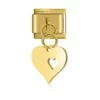 Charm Heart in heart gold from Italian Bracelet