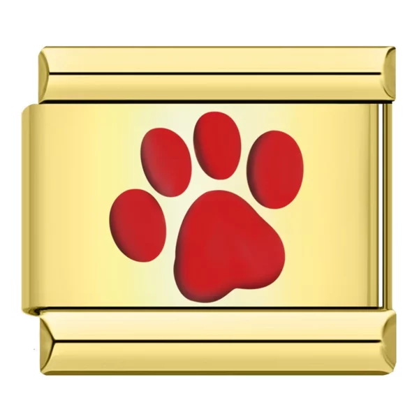 Charm Poot Rood van Italian Bracelet
