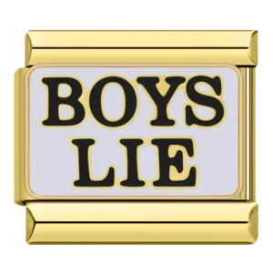 Charm Boys Lie Gold van Italian Bracelet