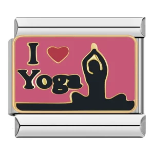 Charm I Love Yoga van Italian Bracelet