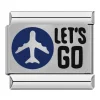 Charm „Let's Go Travelling“ von Italian Bracelet