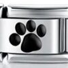 Charm Black Paw van Italian Bracelet