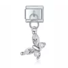 Charm Crystal Encrusted Vlinder 2.0 Silver van Italian Bracelet