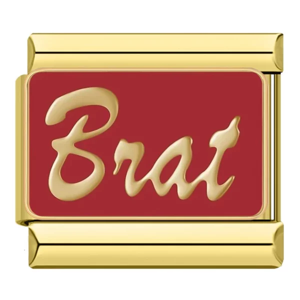 Charm Brat Goud van Italian Bracelet
