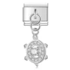 Charm Crystal Encrusted Turtle from Italian Bracelet