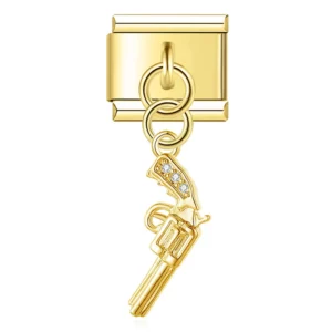 Charm Pistola Goud van Italian Bracelet