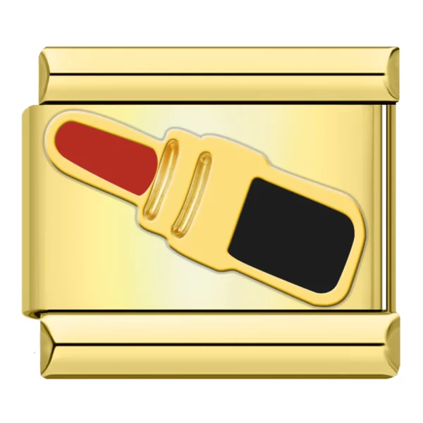 Charm Lipstick Gold van Italian Bracelet