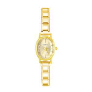Horloge Ellipse Goud II van Italian Bracelet