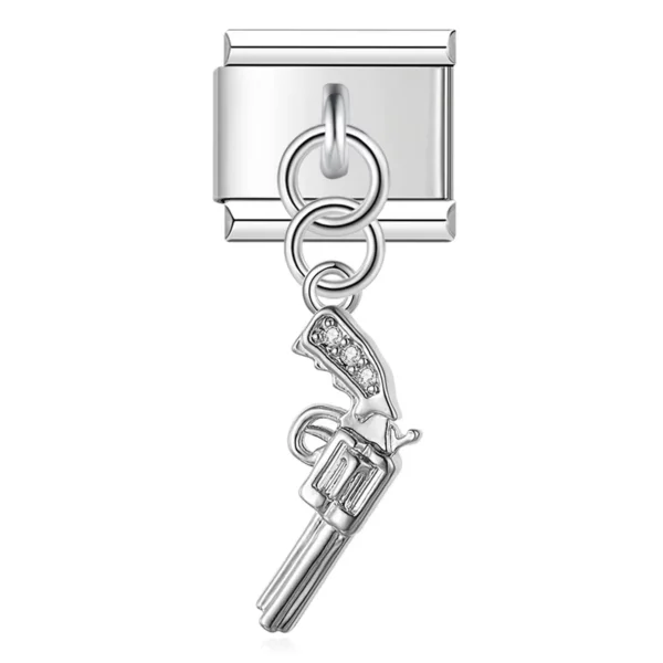 Charm Pistola Zilver van Italian Bracelet