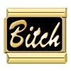 Charm Bitch Gold von Italian Bracelet