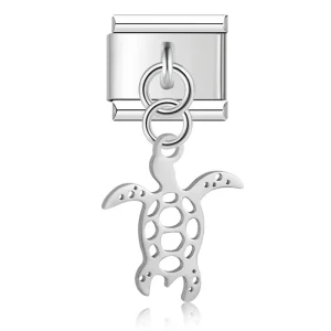 Charm Sea Turtle zilver van Italian Bracelet