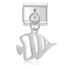 Charm Meeresfisch silber von Italian Bracelet