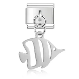 Charm Sea Fish zilver van Italian Bracelet
