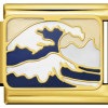 Charm „Wellen in Gold“ vom italienischen Armband