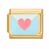 Charm Love Letter goud van Italian Bracelet