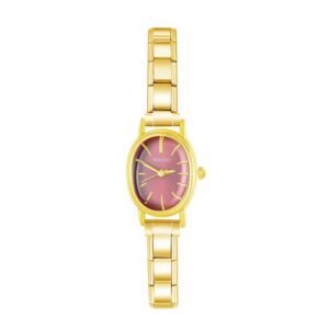 Italian Bracelet horloge Elipse Goud rood