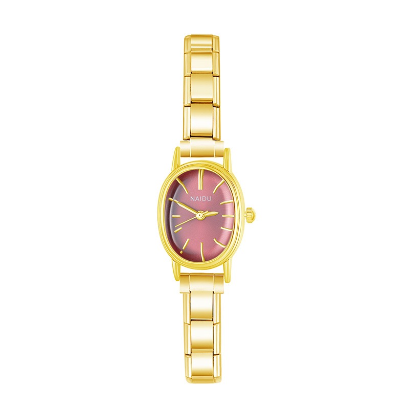Italian Bracelet horloge Elipse Goud rood